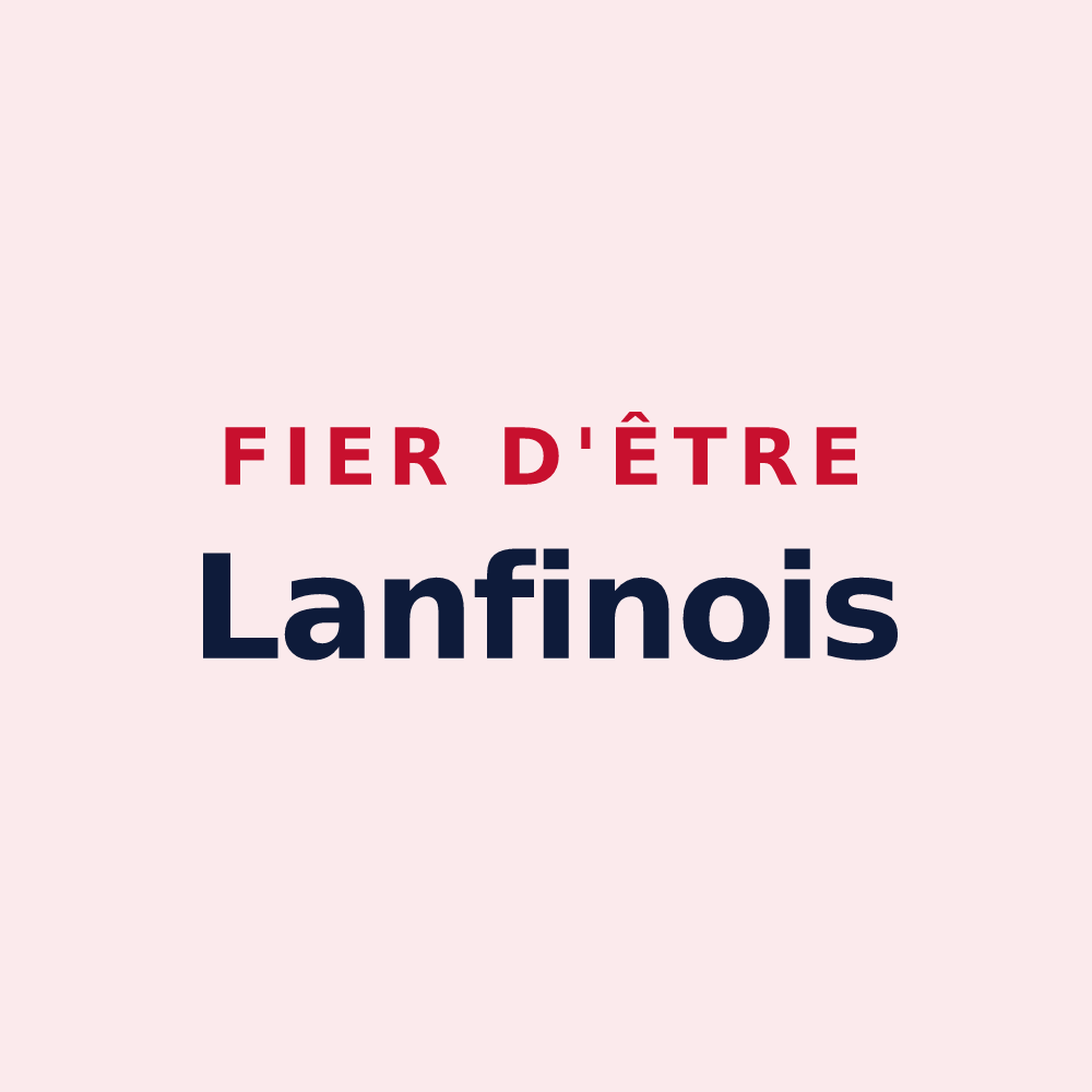 Magnet « Fier d'être Lanfinois » — design pour Lanfains