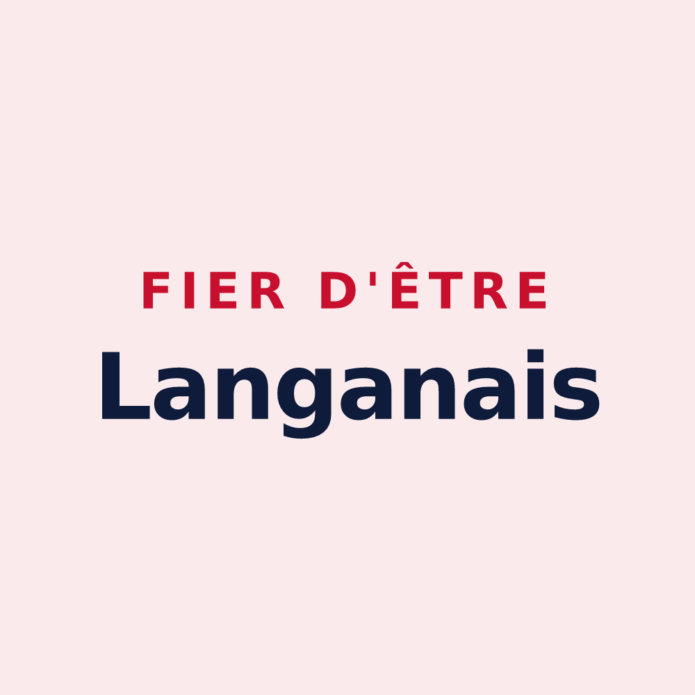 Magnet « Fier d'être Langanais » — design pour Langan