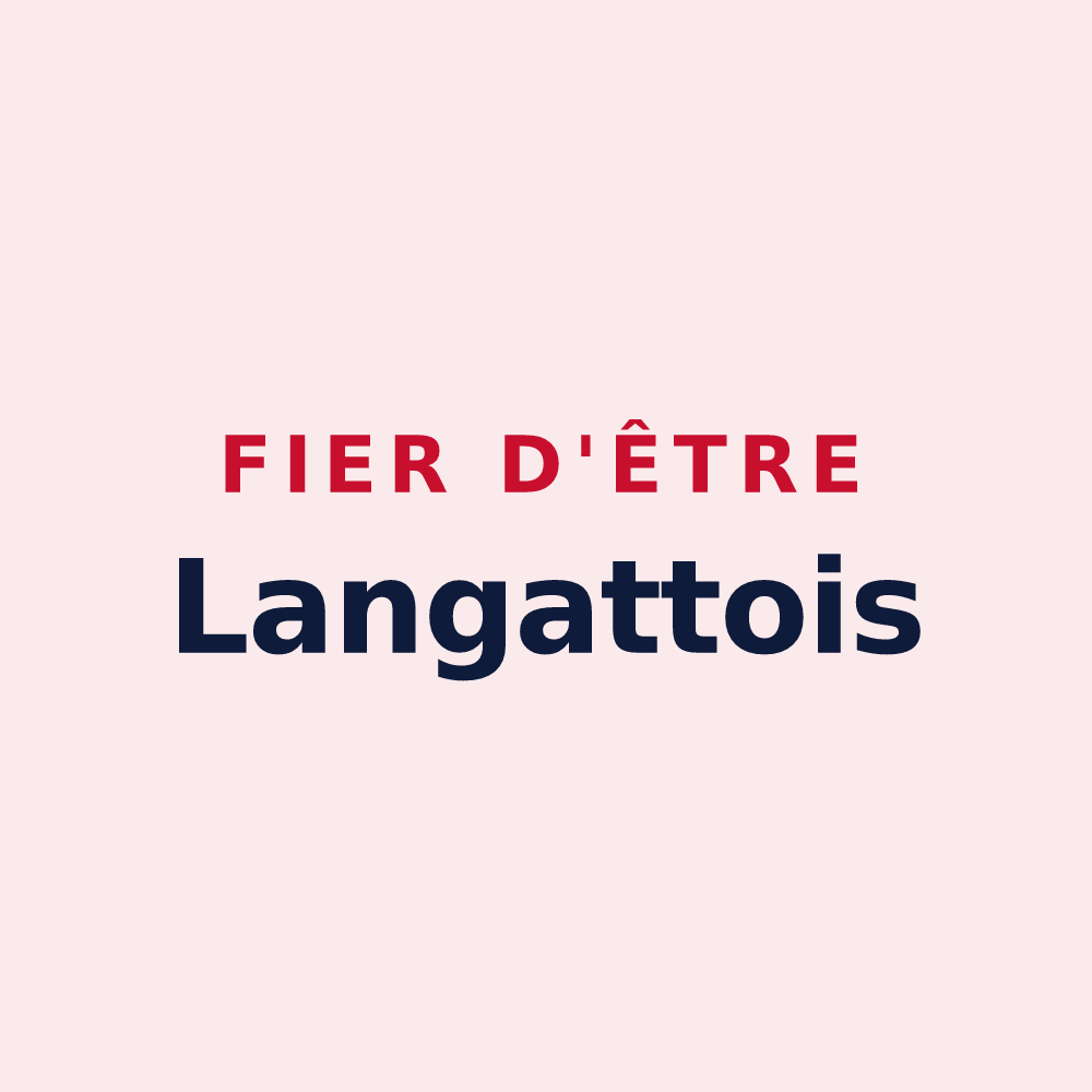 Magnet « Fier d'être Langattois » — design pour Langatte