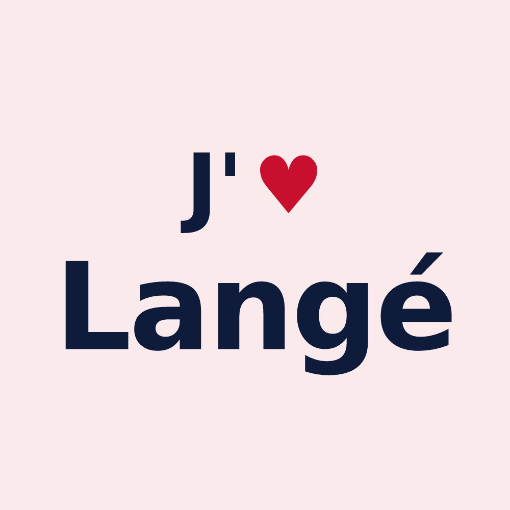 Magnet personnalisé Langé — design J'aime Langé