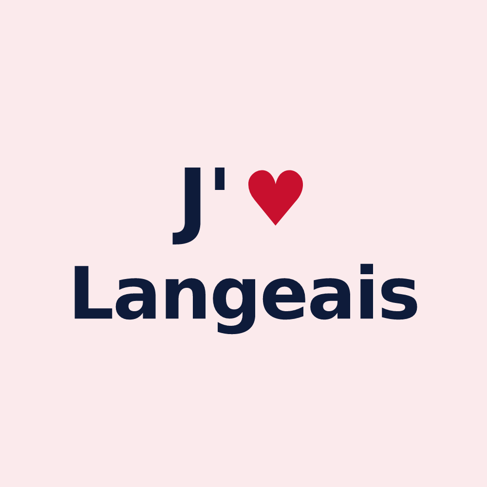 Magnet personnalisé Langeais — design J'aime Langeais