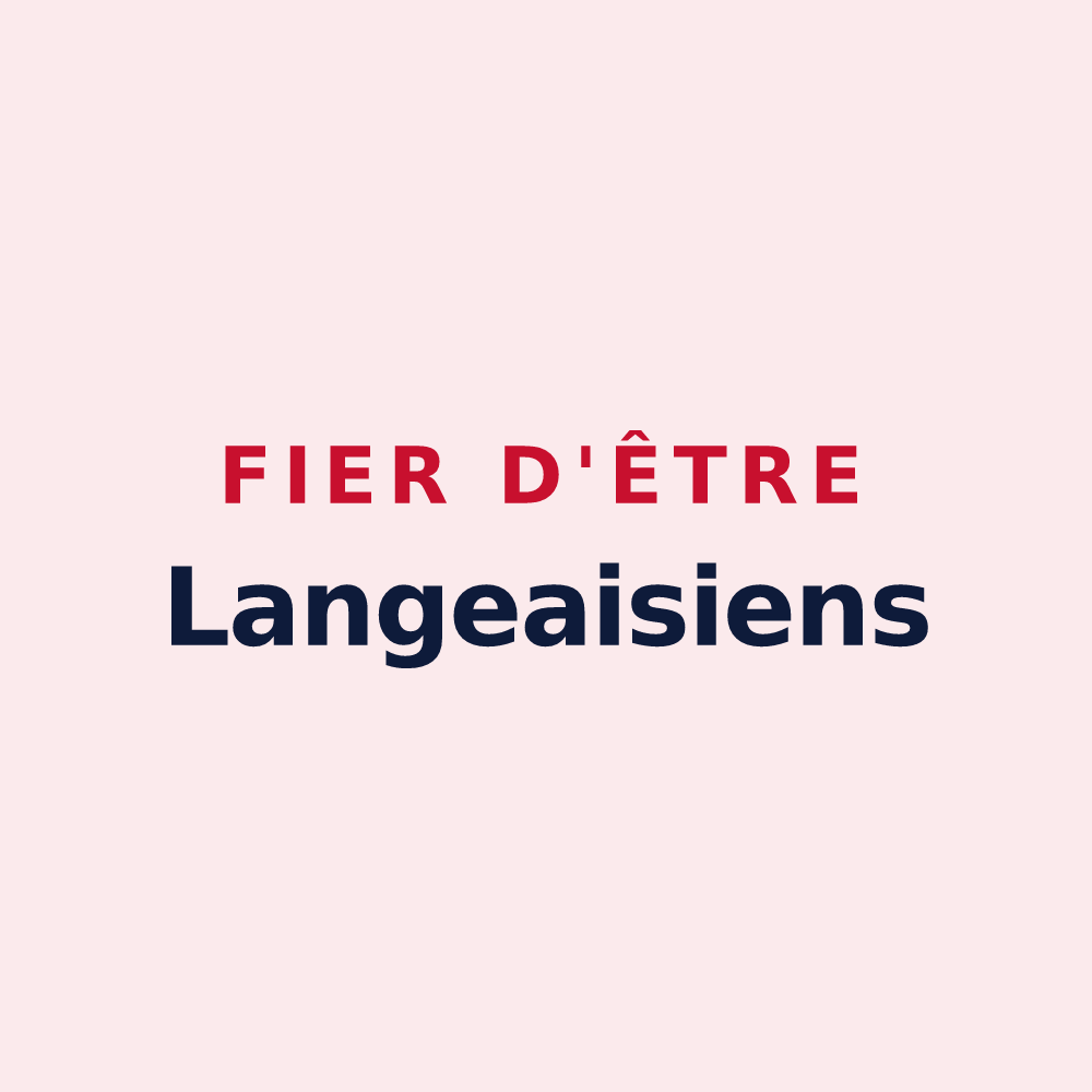 Magnet « Fier d'être Langeaisiens » — design pour Langeais