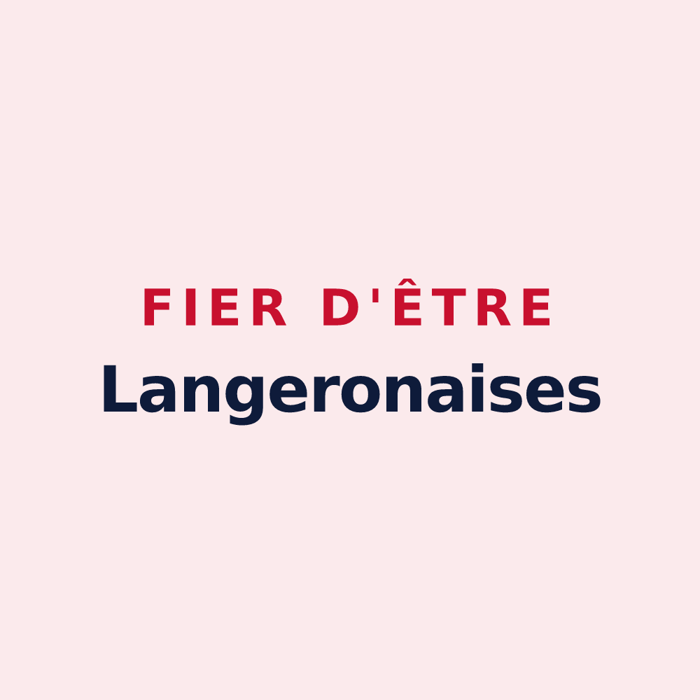 Magnet « Fier d'être Langeronaises » — design pour Langeron
