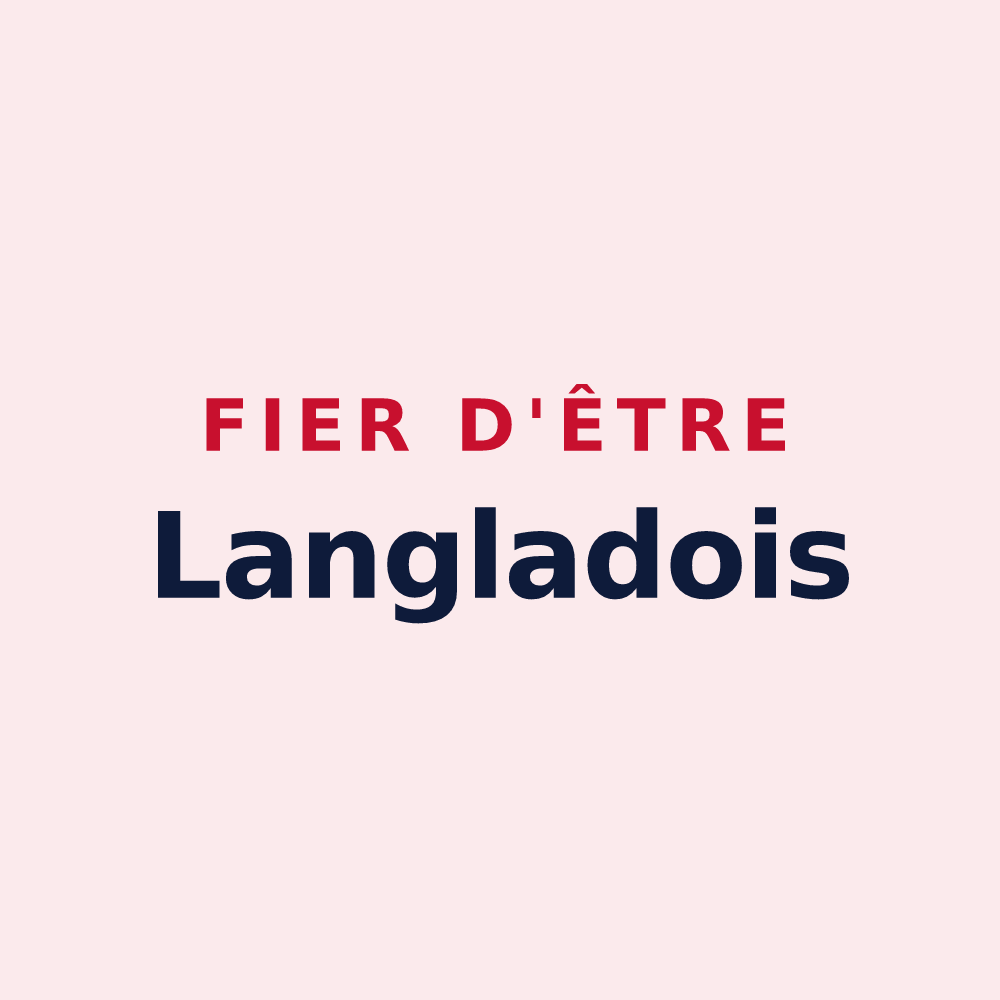 Magnet « Fier d'être Langladois » — design pour Langlade