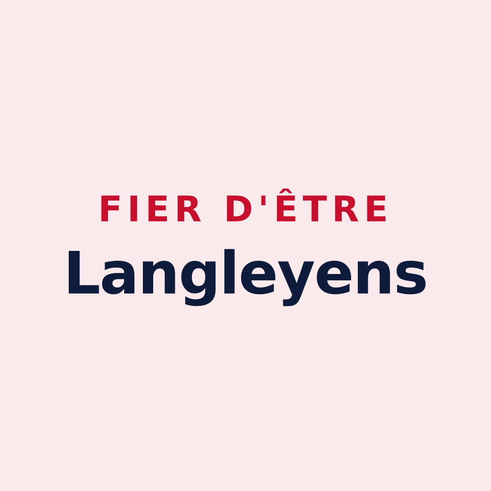 Magnet « Fier d'être Langleyens » — design pour Langley