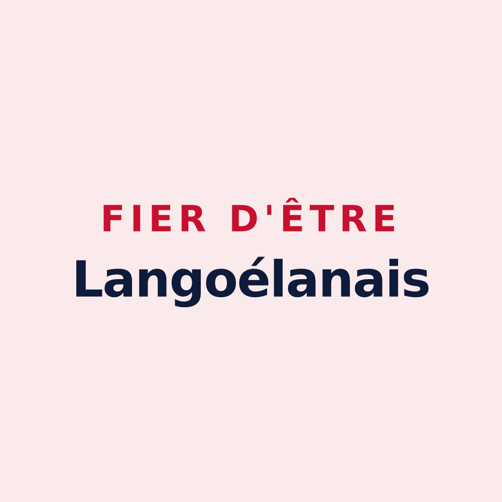 Magnet « Fier d'être Langoélanais » — design pour Langoëlan