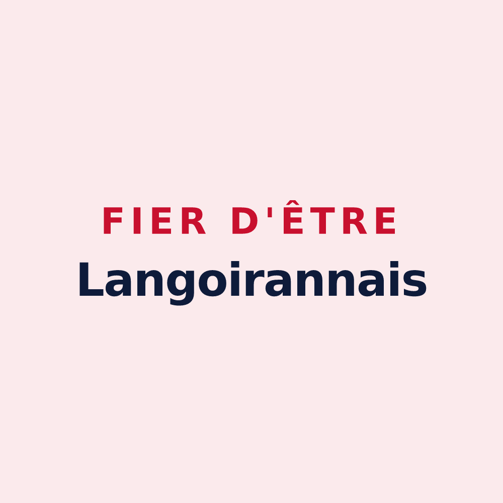 Magnet « Fier d'être Langoirannais » — design pour Langoiran