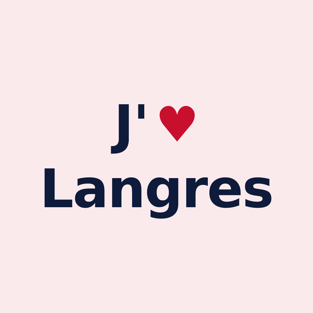 Magnet personnalisé Langres — design J'aime Langres