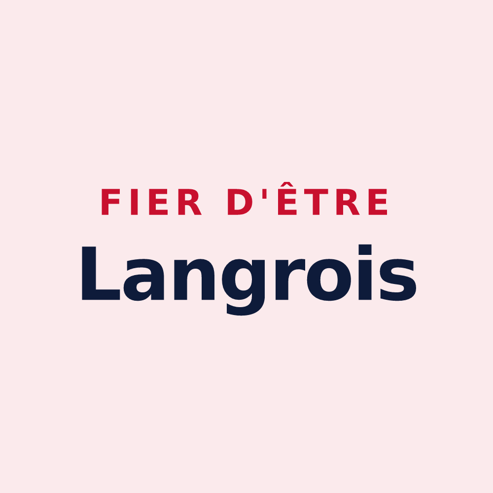 Magnet « Fier d'être Langrois » — design pour Langres