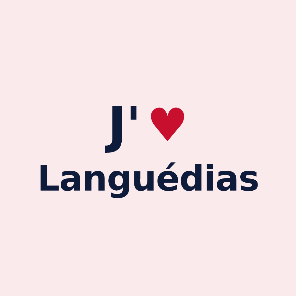 Magnet personnalisé Languédias — design J'aime Languédias