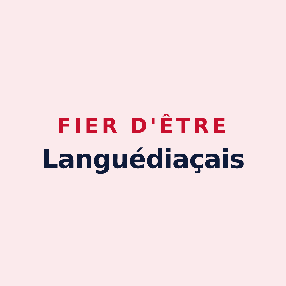 Magnet « Fier d'être Languédiaçais » — design pour Languédias