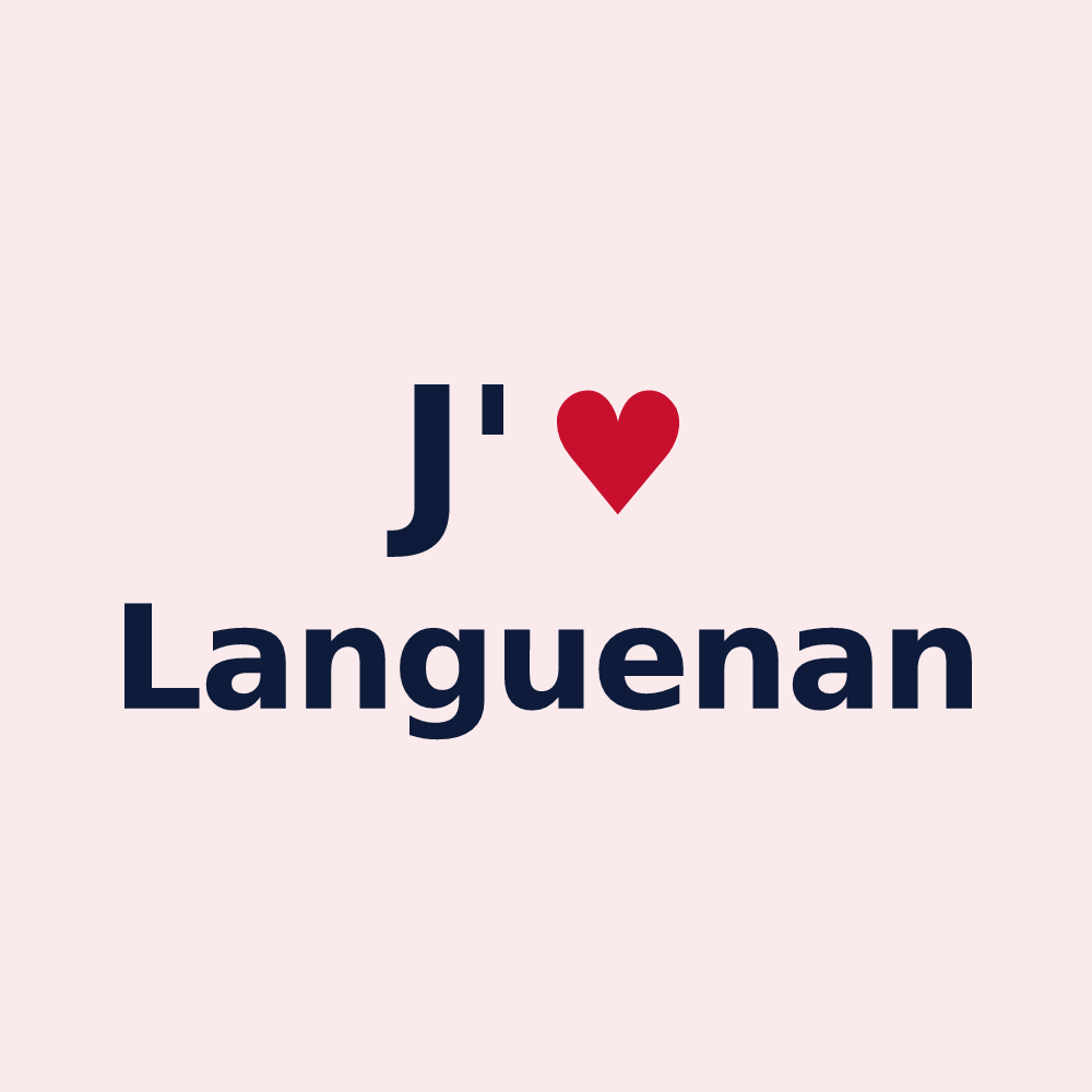 Magnet personnalisé Languenan — design J'aime Languenan
