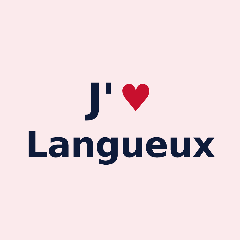 Magnet personnalisé Langueux — design J'aime Langueux