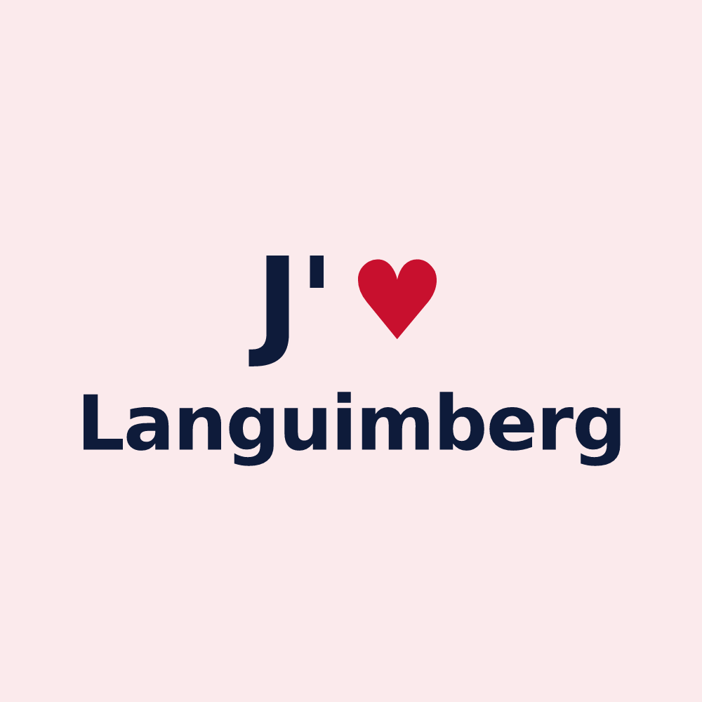 Magnet personnalisé Languimberg — design J'aime Languimberg