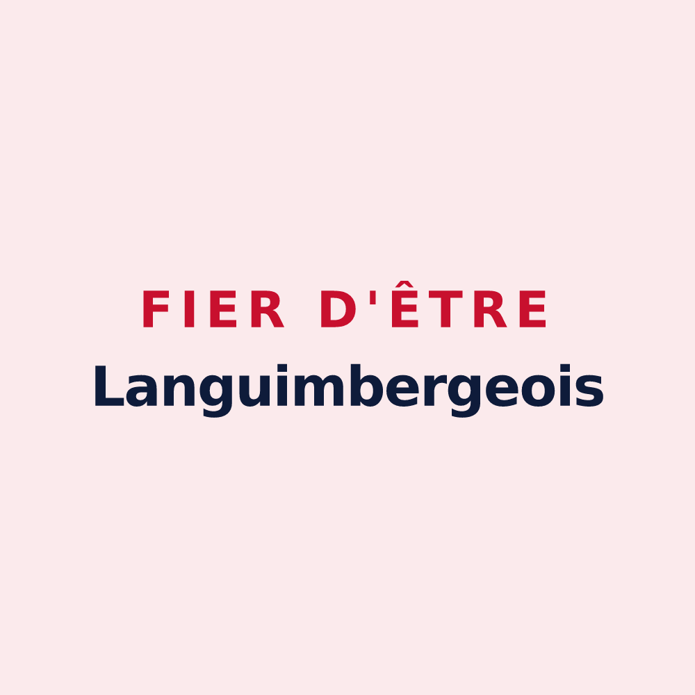 Magnet « Fier d'être Languimbergeois » — design pour Languimberg
