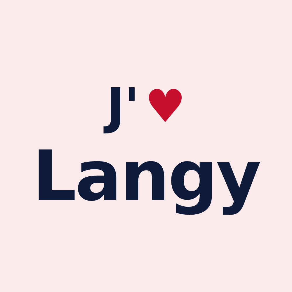 Magnet personnalisé Langy — design J'aime Langy