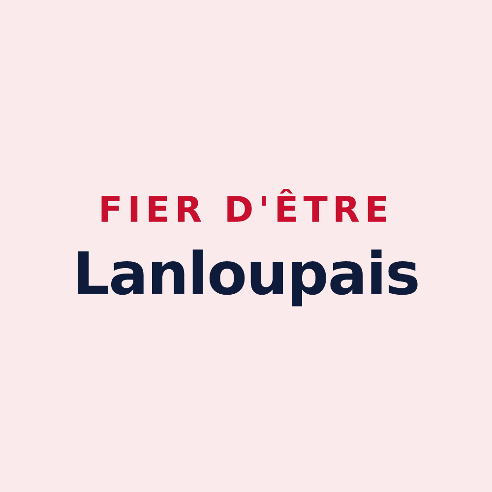 Magnet « Fier d'être Lanloupais » — design pour Lanloup