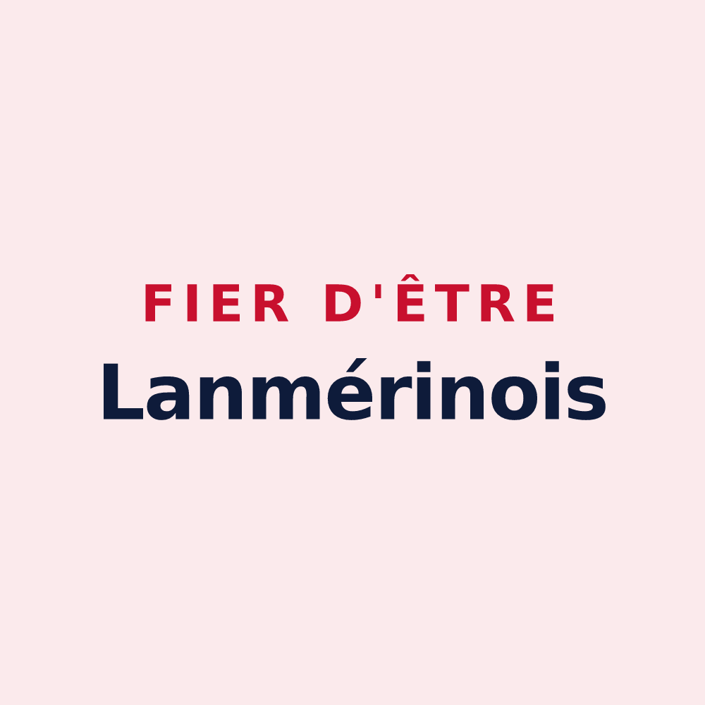 Magnet « Fier d'être Lanmérinois » — design pour Lanmérin