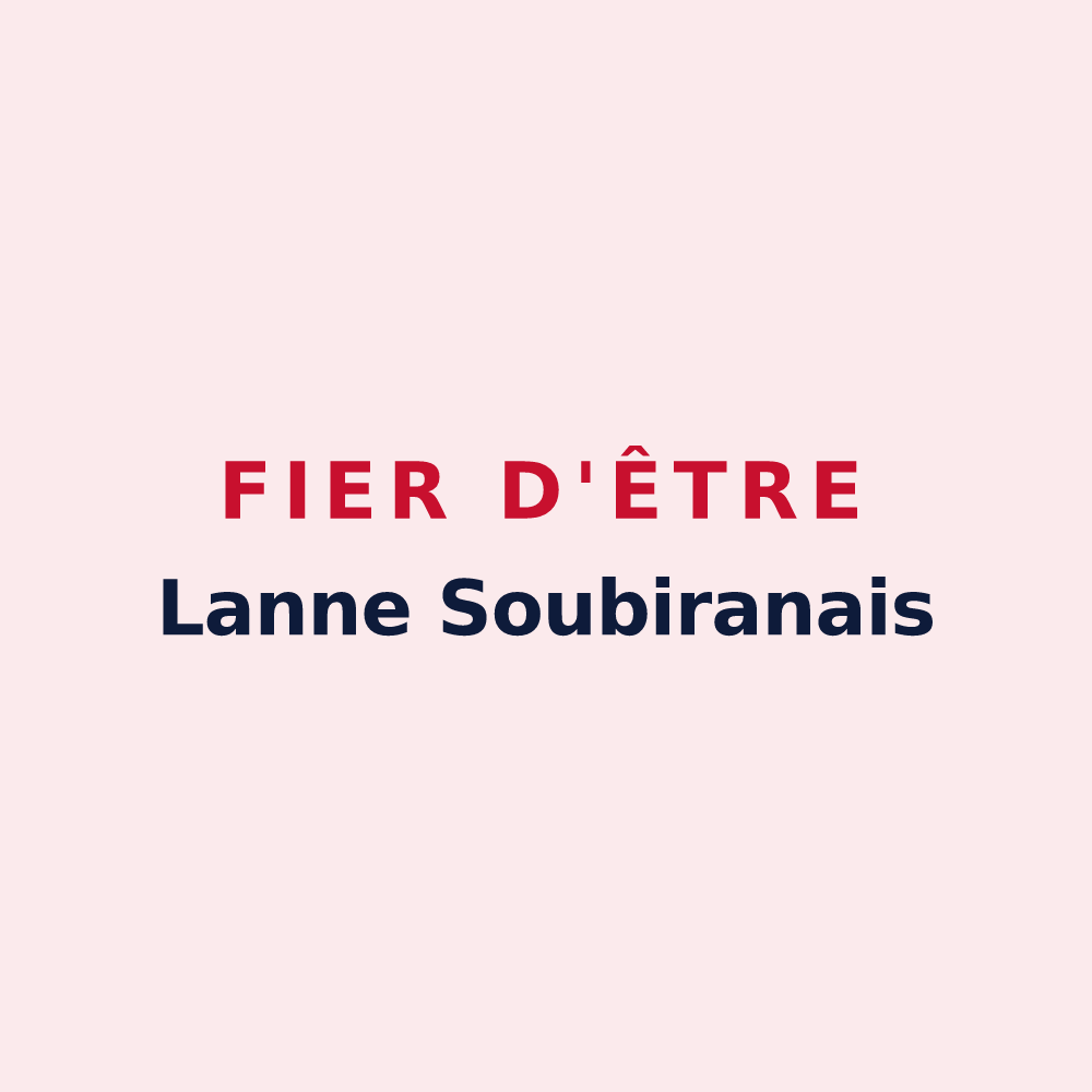 Magnet « Fier d'être Lanne Soubiranais » — design pour Lanne-Soubiran