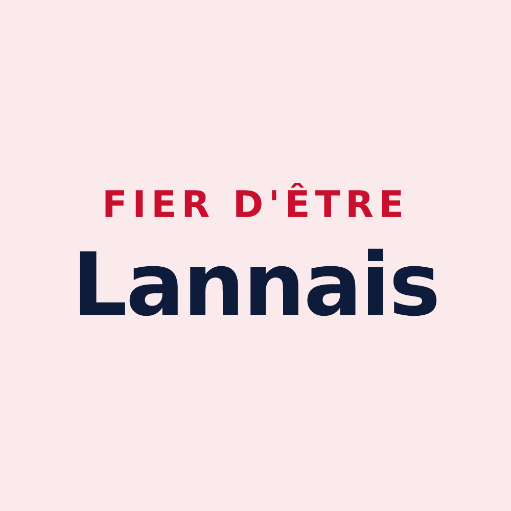 Magnet « Fier d'être Lannais » — design pour Lanne