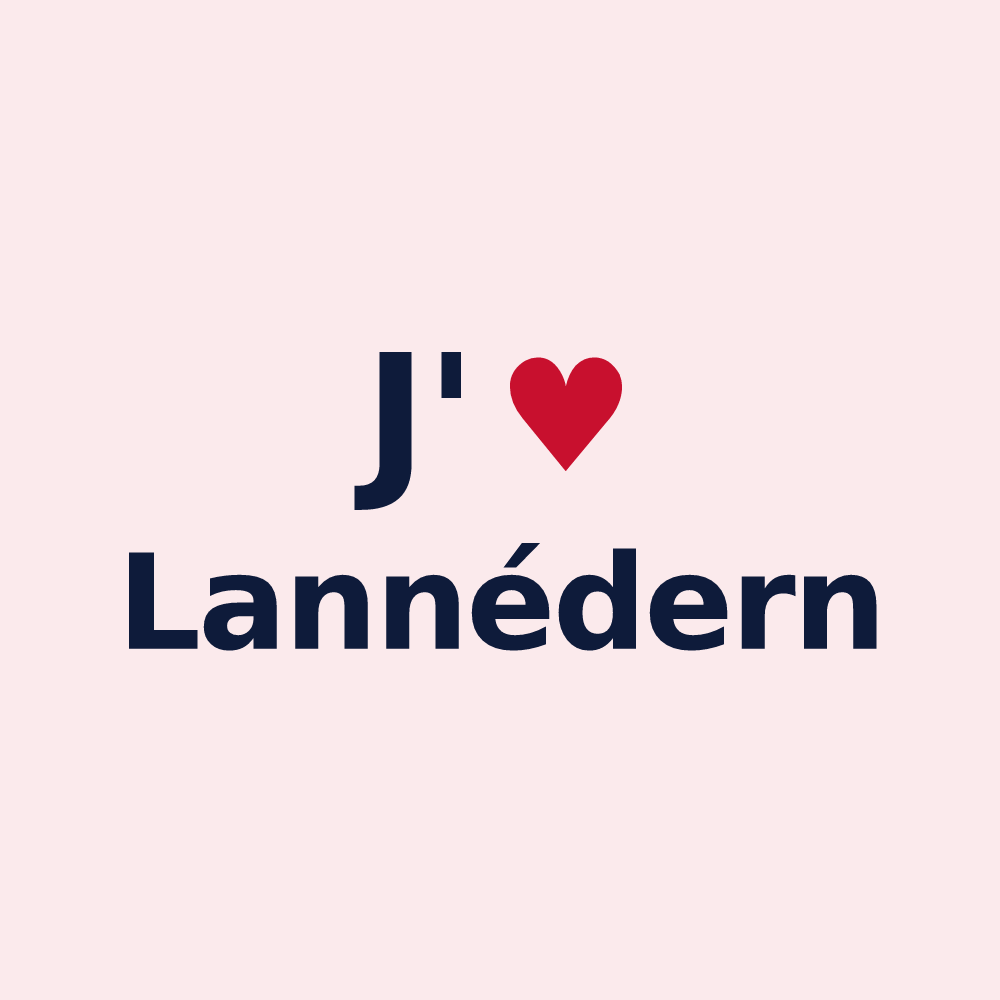 Magnet personnalisé Lannédern — design J'aime Lannédern