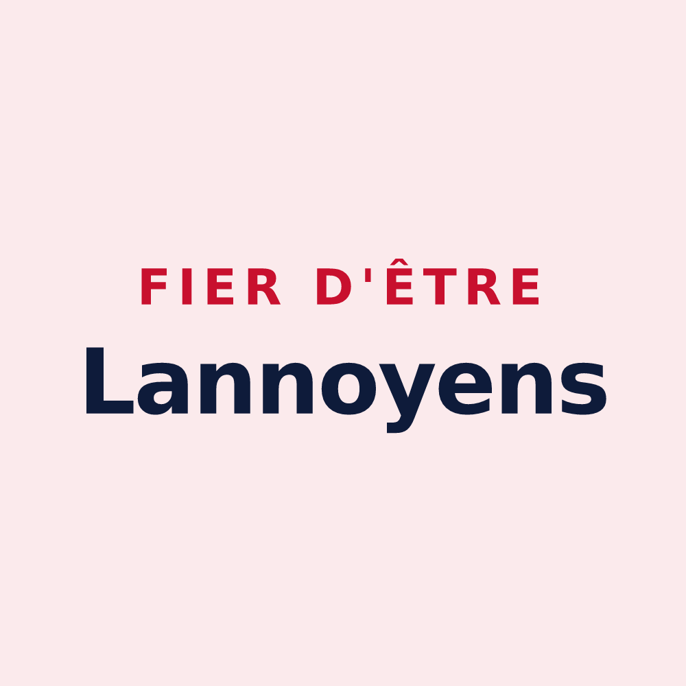 Magnet « Fier d'être Lannoyens » — design pour Lannoy