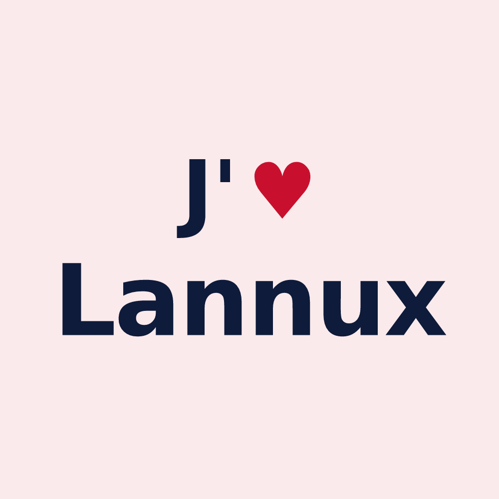 Magnet personnalisé Lannux — design J'aime Lannux