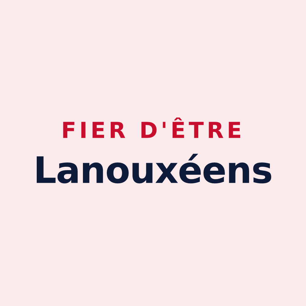 Magnet « Fier d'être Lanouxéens » — design pour Lanoux
