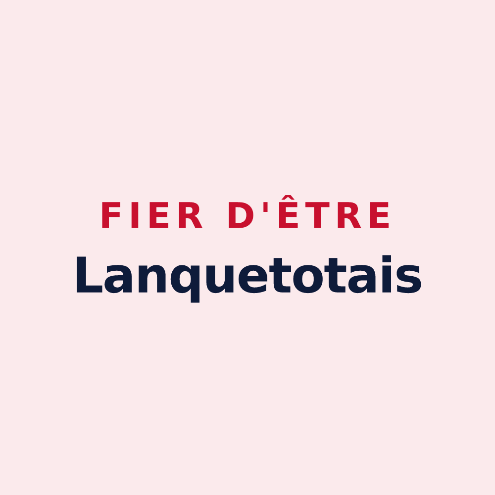 Magnet « Fier d'être Lanquetotais » — design pour Lanquetot