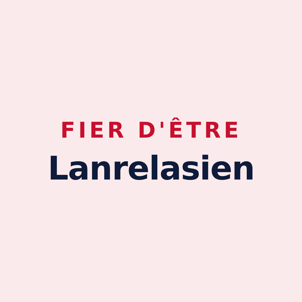 Magnet « Fier d'être Lanrelasien » — design pour Lanrelas