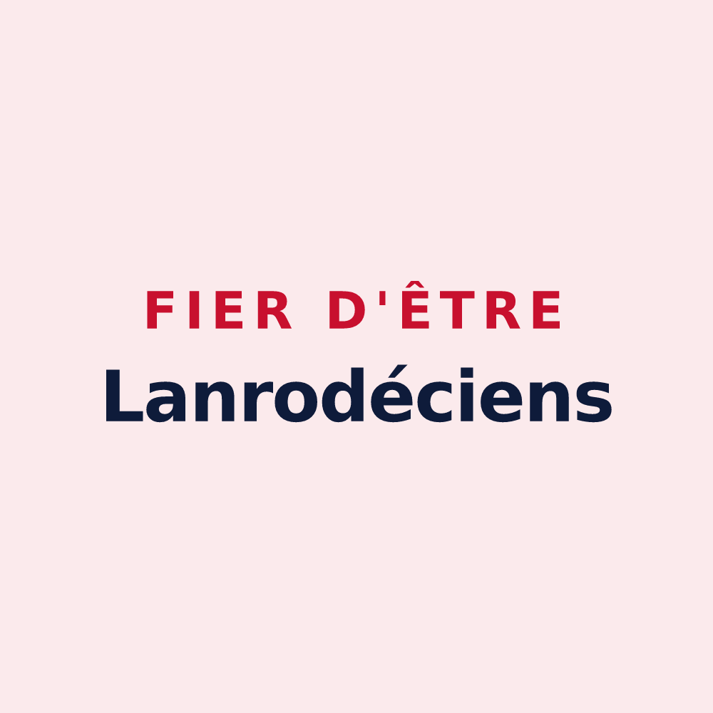 Magnet « Fier d'être Lanrodéciens » — design pour Lanrodec