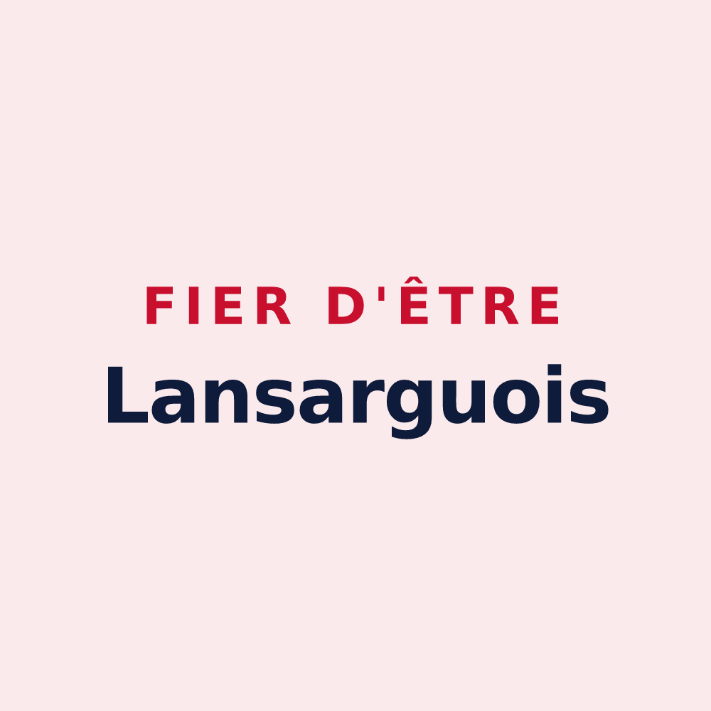 Magnet « Fier d'être Lansarguois » — design pour Lansargues