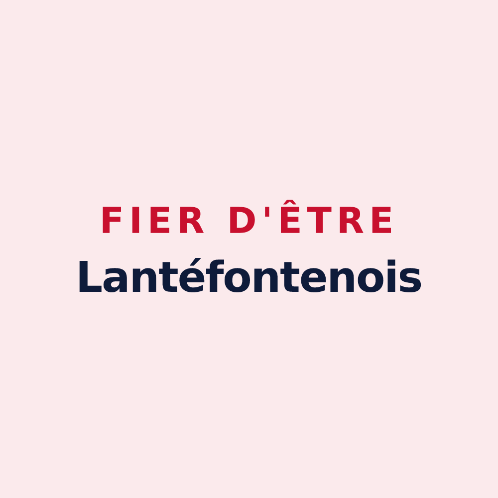Magnet « Fier d'être Lantéfontenois » — design pour Lantéfontaine