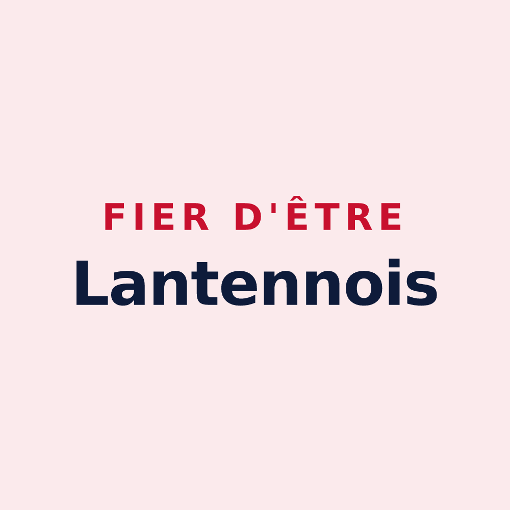 Magnet « Fier d'être Lantennois » — design pour Lantenne-Vertière