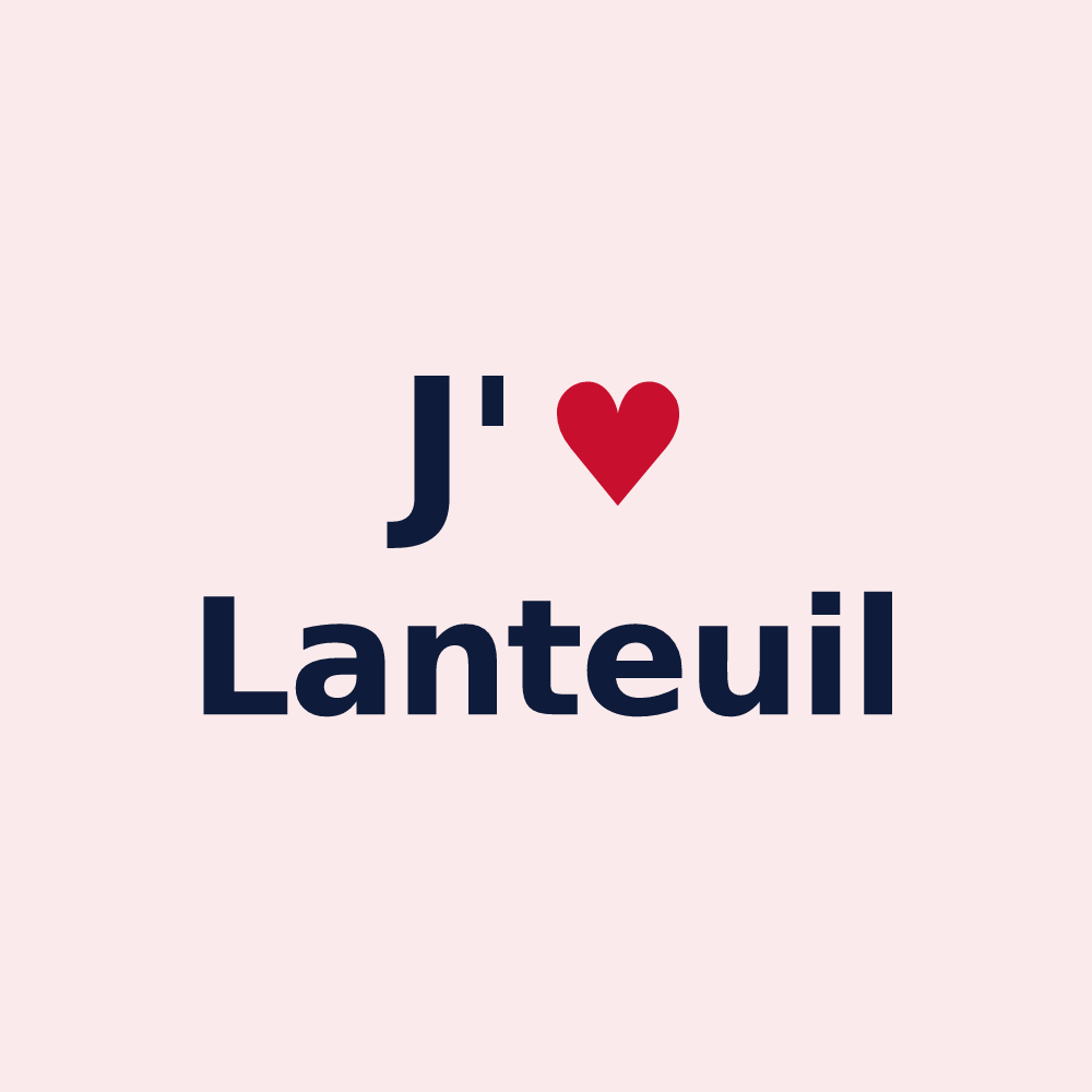 Magnet personnalisé Lanteuil — design J'aime Lanteuil