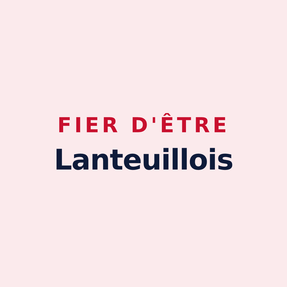 Magnet « Fier d'être Lanteuillois » — design pour Lanteuil