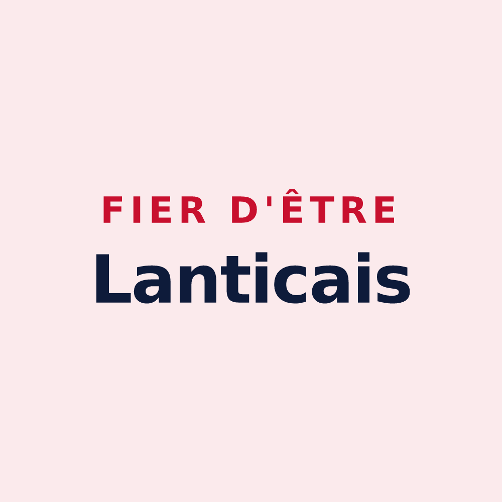 Magnet « Fier d'être Lanticais » — design pour Lantic