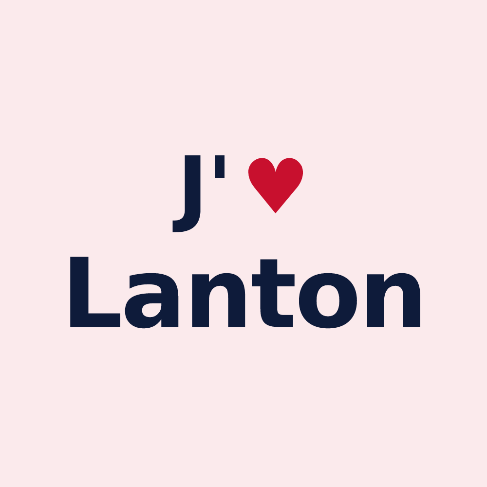 Magnet personnalisé Lanton — design J'aime Lanton