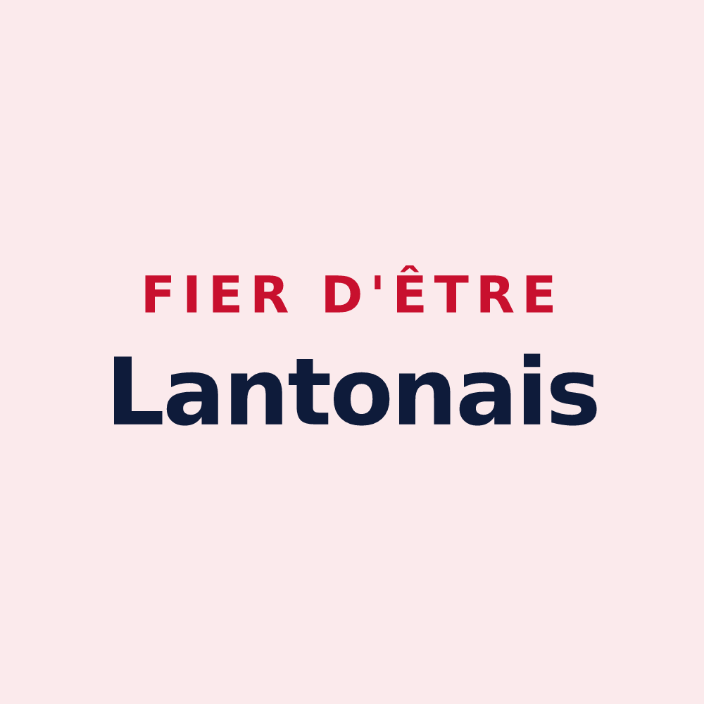 Magnet « Fier d'être Lantonais » — design pour Lanton