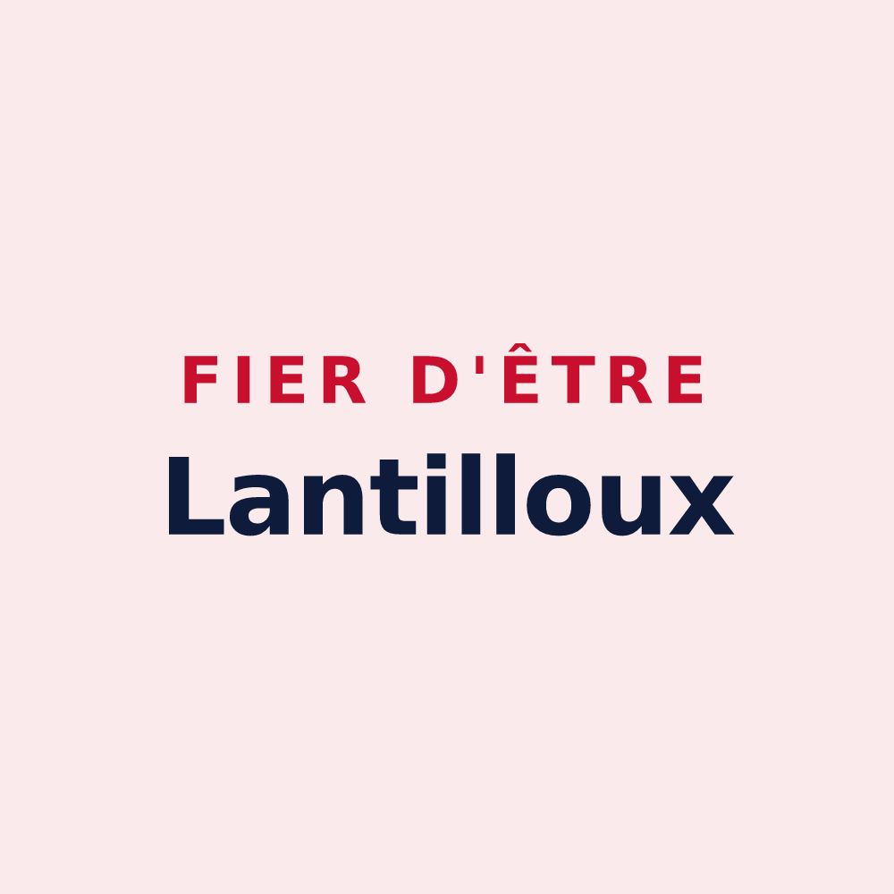 Magnet « Fier d'être Lantilloux » — design pour Lanty-sur-Aube
