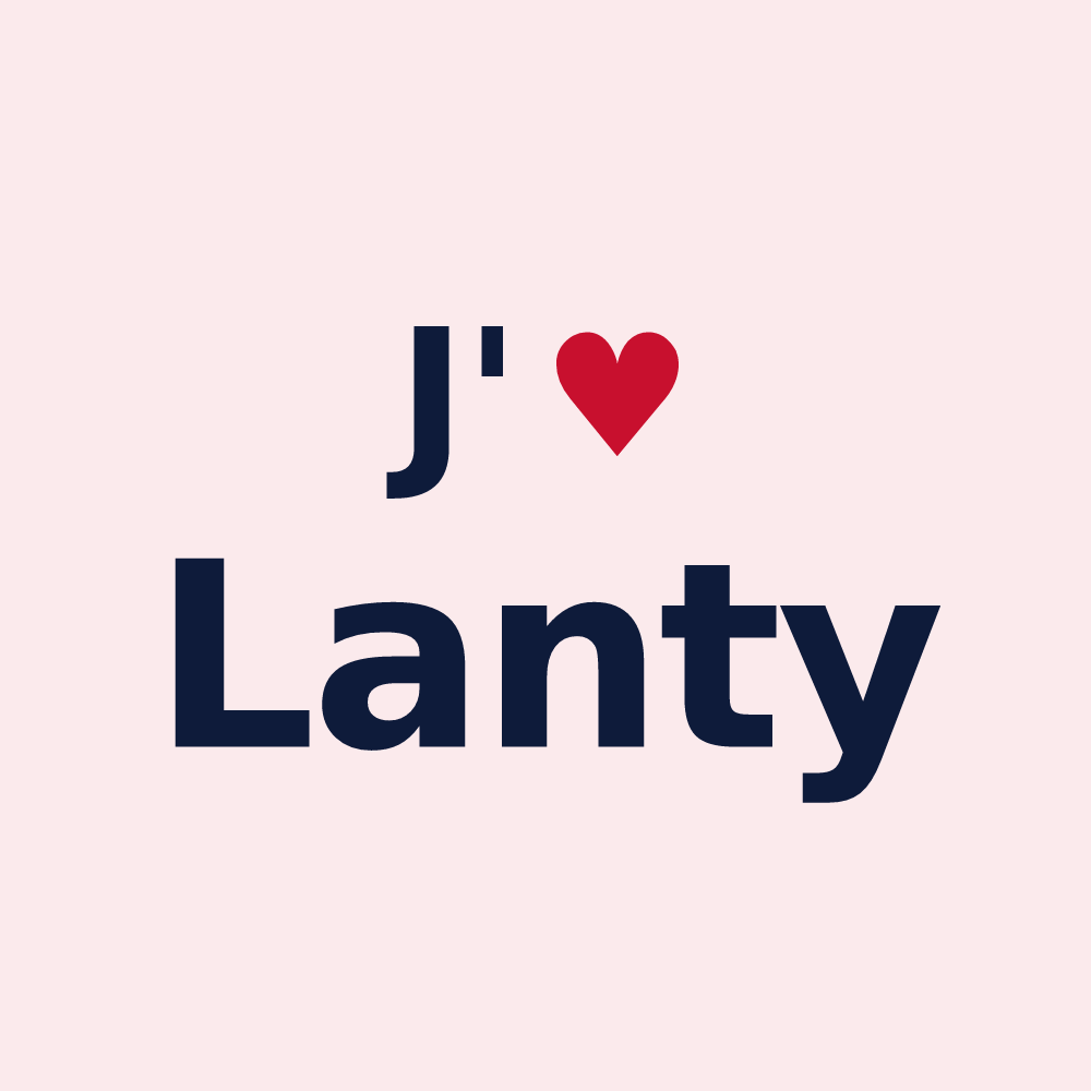 Magnet personnalisé Lanty — design J'aime Lanty