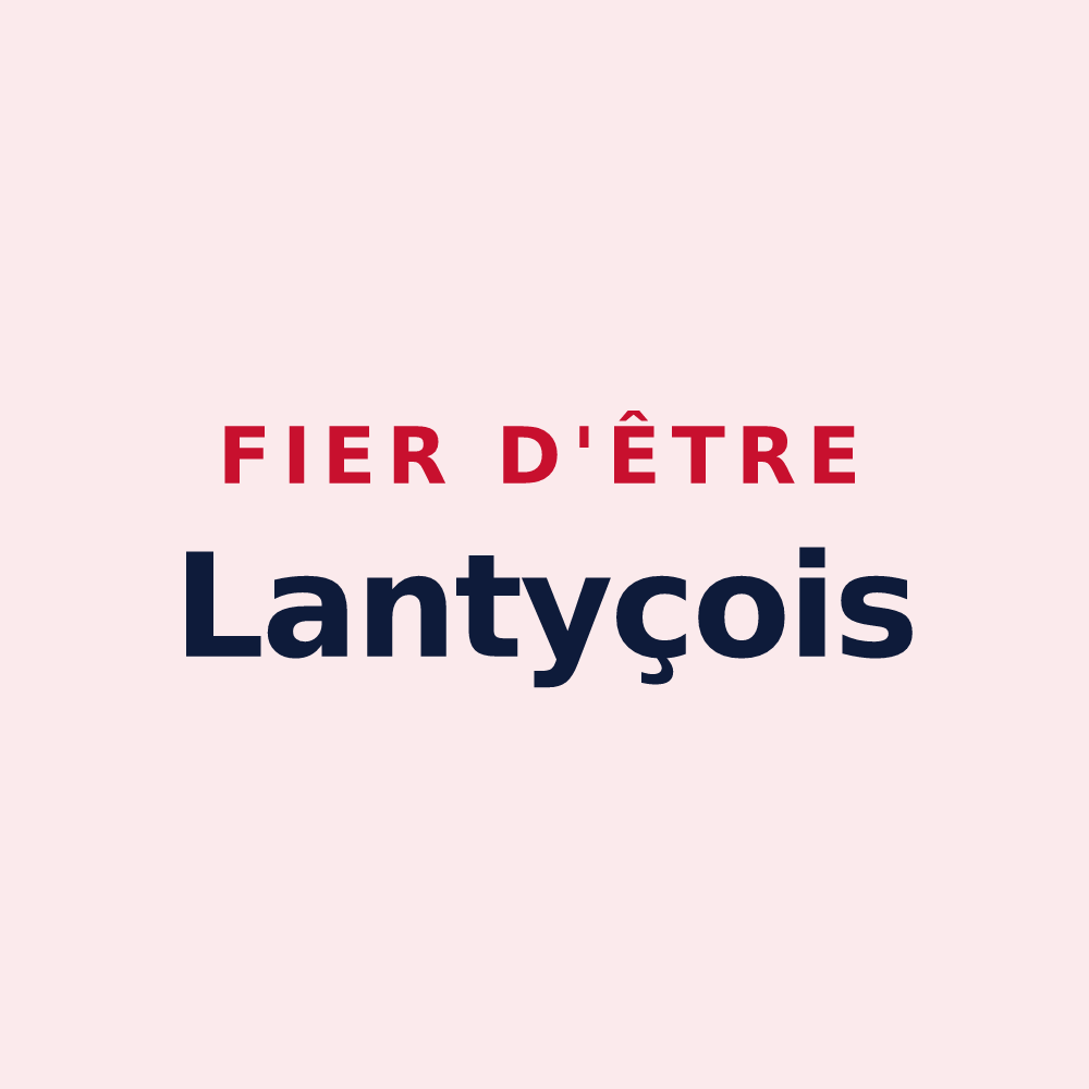 Magnet « Fier d'être Lantyçois » — design pour Lanty