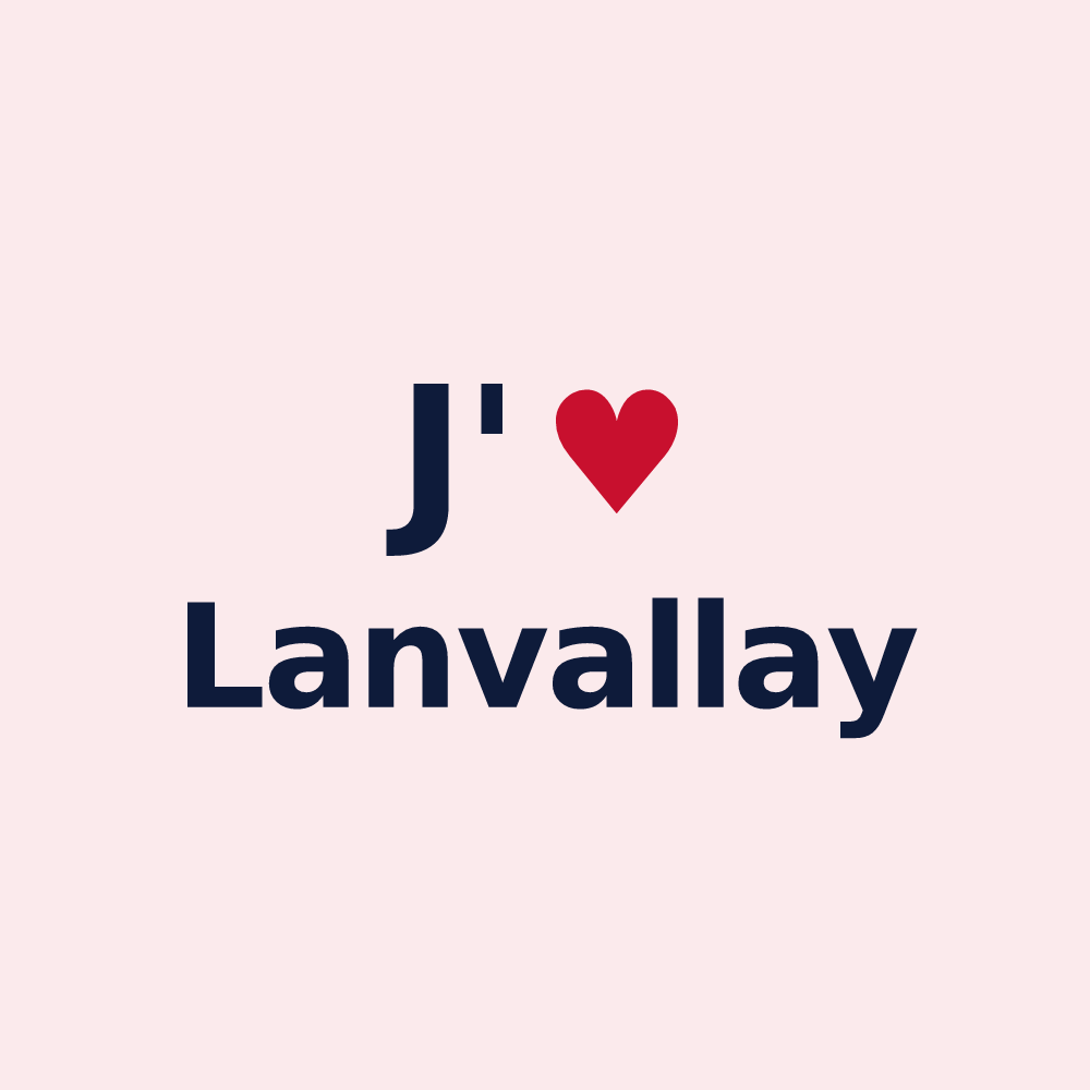 Magnet personnalisé Lanvallay — design J'aime Lanvallay