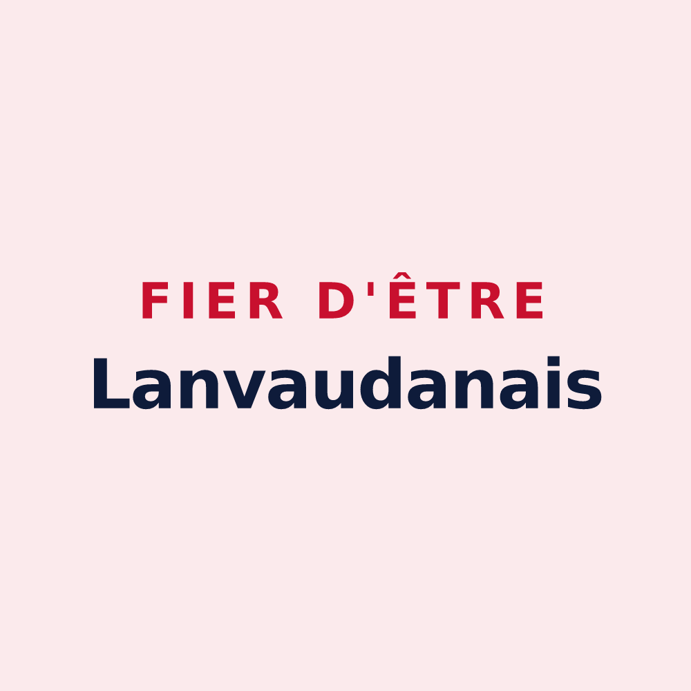 Magnet « Fier d'être Lanvaudanais » — design pour Lanvaudan