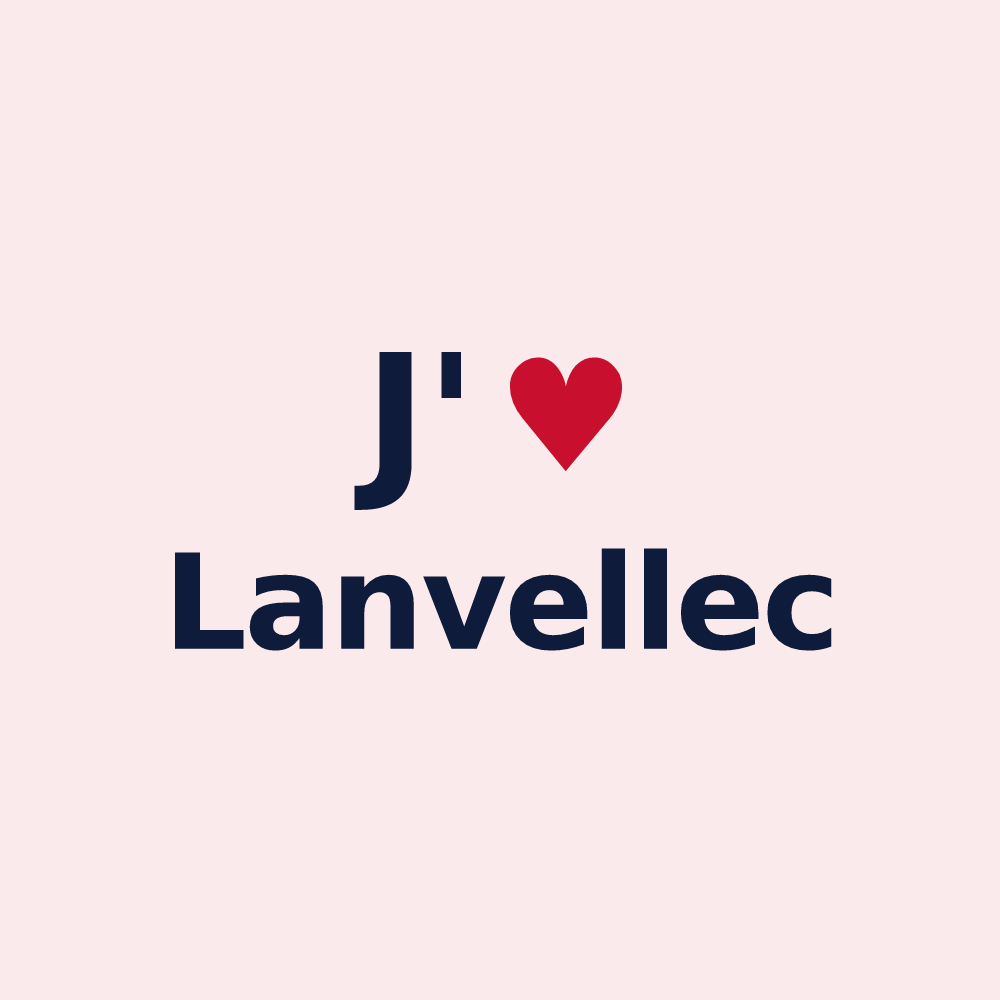 Magnet personnalisé Lanvellec — design J'aime Lanvellec