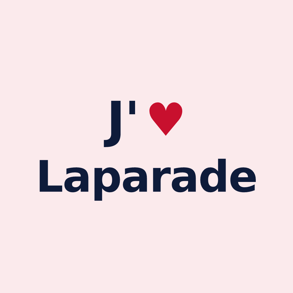 Magnet personnalisé Laparade — design J'aime Laparade