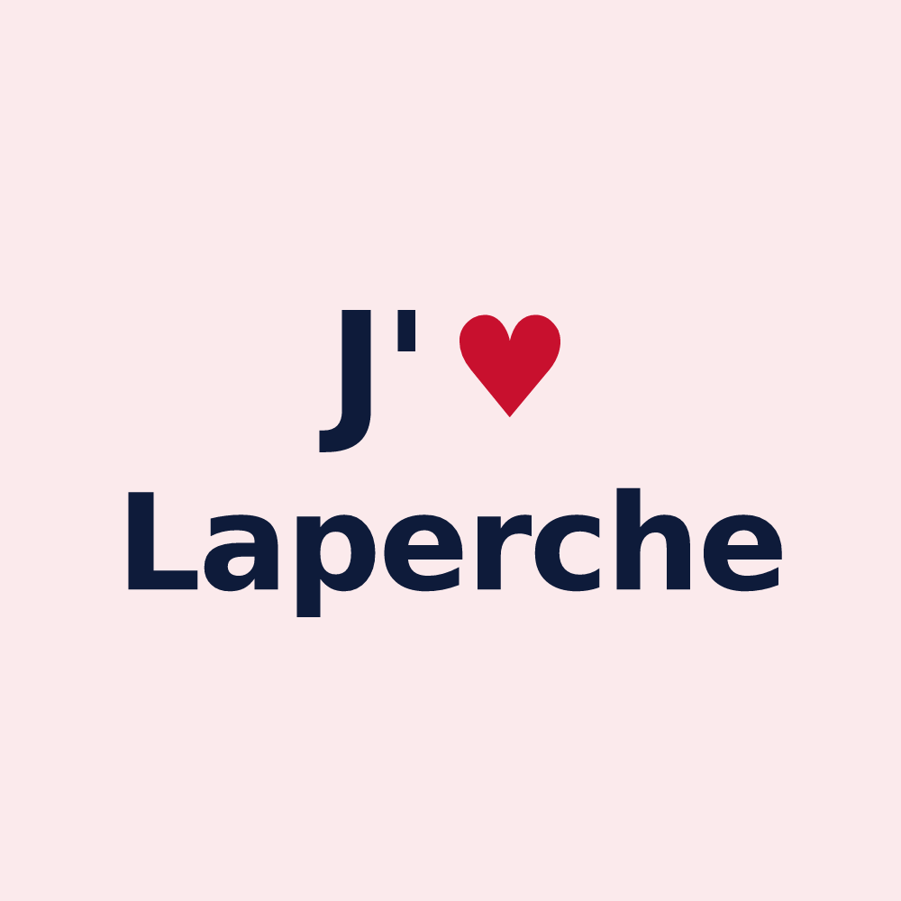 Magnet personnalisé Laperche — design J'aime Laperche