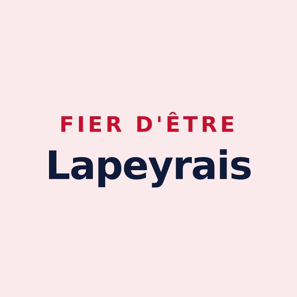 Magnet « Fier d'être Lapeyrais » — design pour Lapeyre