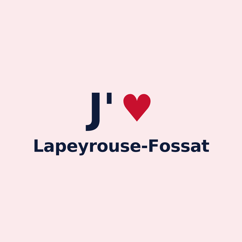 Magnet personnalisé Lapeyrouse-Fossat — design J'aime Lapeyrouse-Fossat