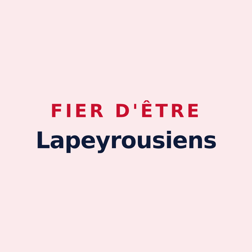 Magnet « Fier d'être Lapeyrousiens » — design pour Lapeyrouse-Mornay